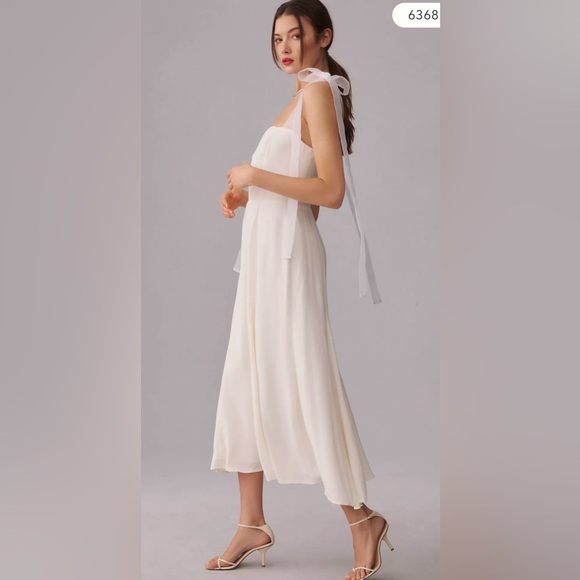 ANTHROPOLOGIE Kairo Dress Ivory - Picture 4 of 15